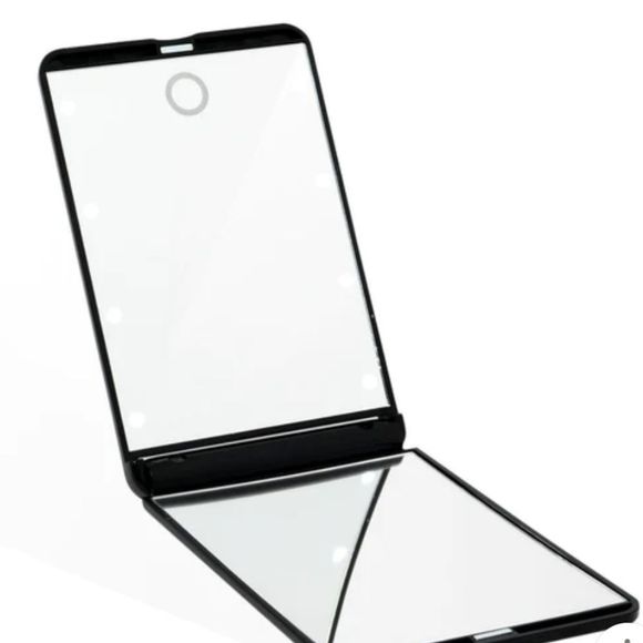 Impressions TouchUp Dimmable LED Compact Mirror- Black - Picture 3 of 9